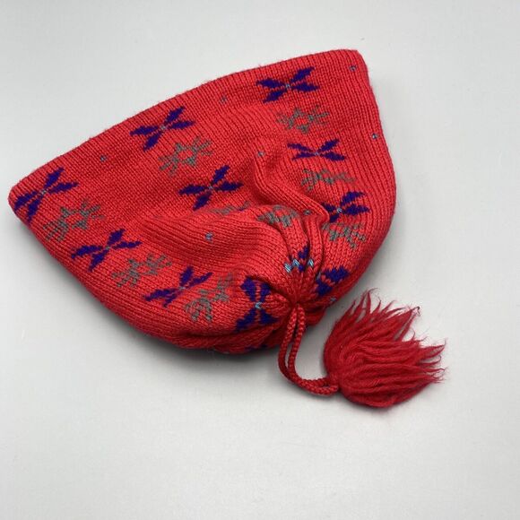 Vintage MERKLEY Wool Knit Beanie Hat Fleece Lined Adjustable Stocking Cap Canada - Picture 13 of 14